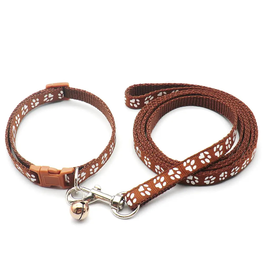 24Sets Dog Cat Leash Adjustable Leashes Collar Puppy Outdoor Walking Personalized Terier Schnauzer Outdoor Traction Rope General