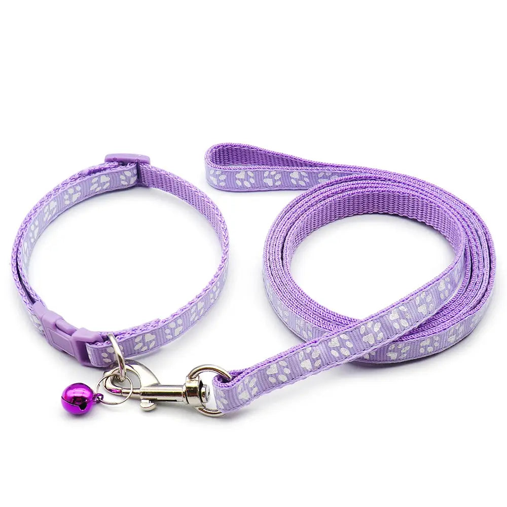 24Sets Dog Cat Leash Adjustable Leashes Collar Puppy Outdoor Walking Personalized Terier Schnauzer Outdoor Traction Rope General