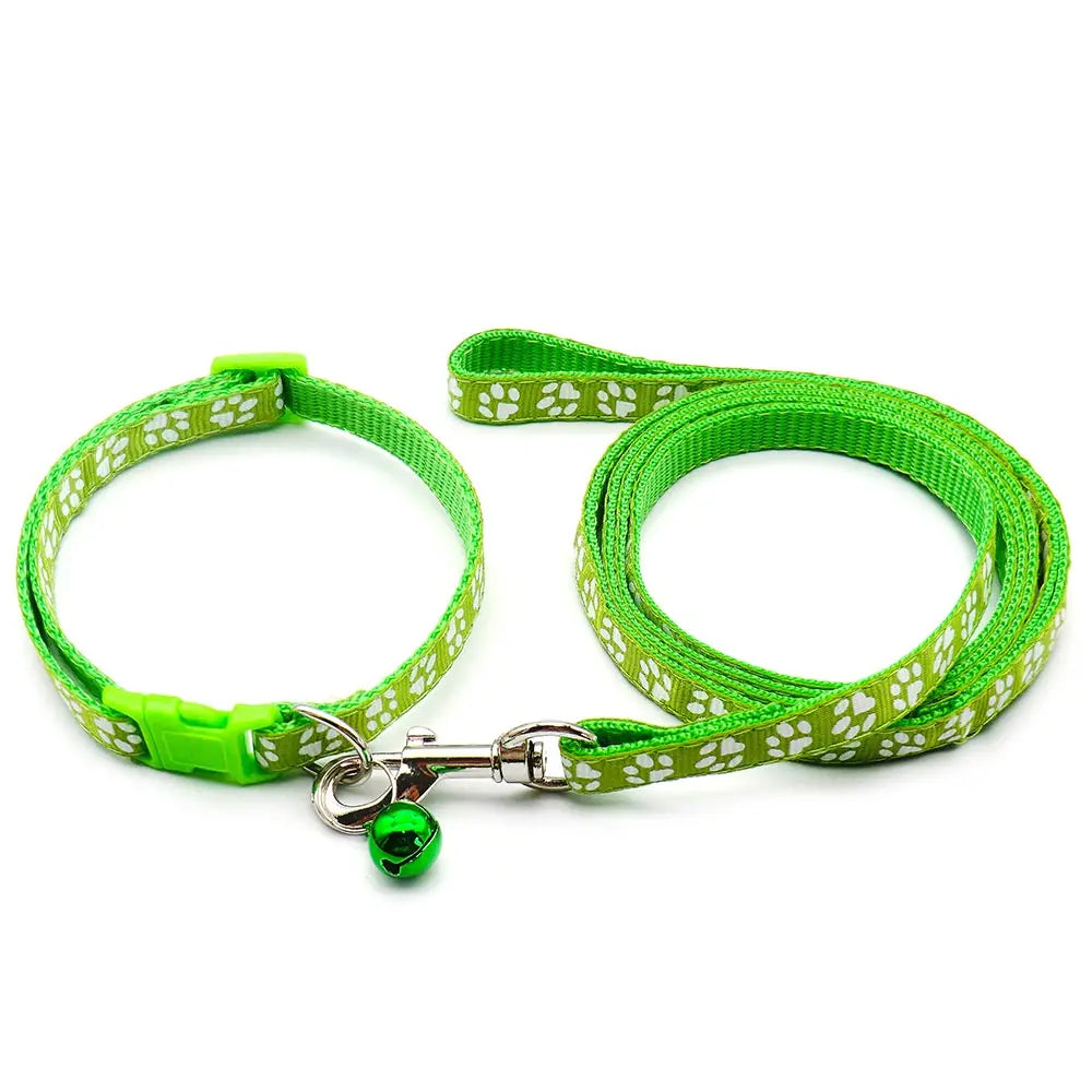 24Sets Dog Cat Leash Adjustable Leashes Collar Puppy Outdoor Walking Personalized Terier Schnauzer Outdoor Traction Rope General