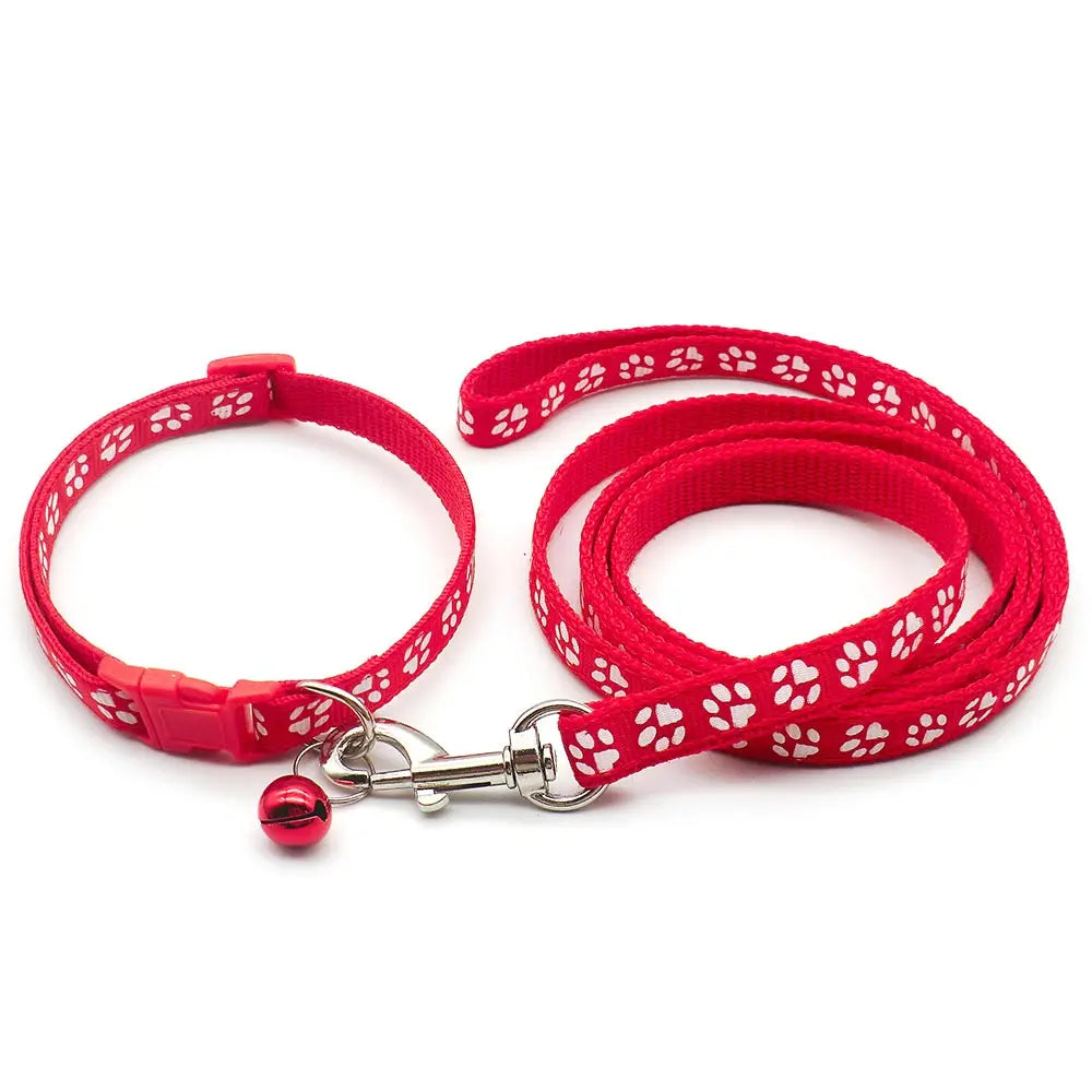24Sets Dog Cat Leash Adjustable Leashes Collar Puppy Outdoor Walking Personalized Terier Schnauzer Outdoor Traction Rope General