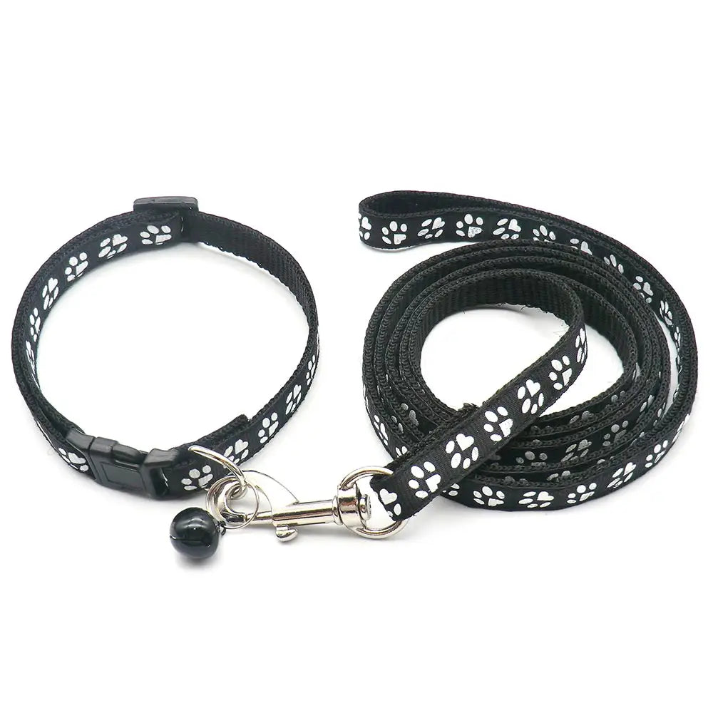 24Sets Dog Cat Leash Adjustable Leashes Collar Puppy Outdoor Walking Personalized Terier Schnauzer Outdoor Traction Rope General