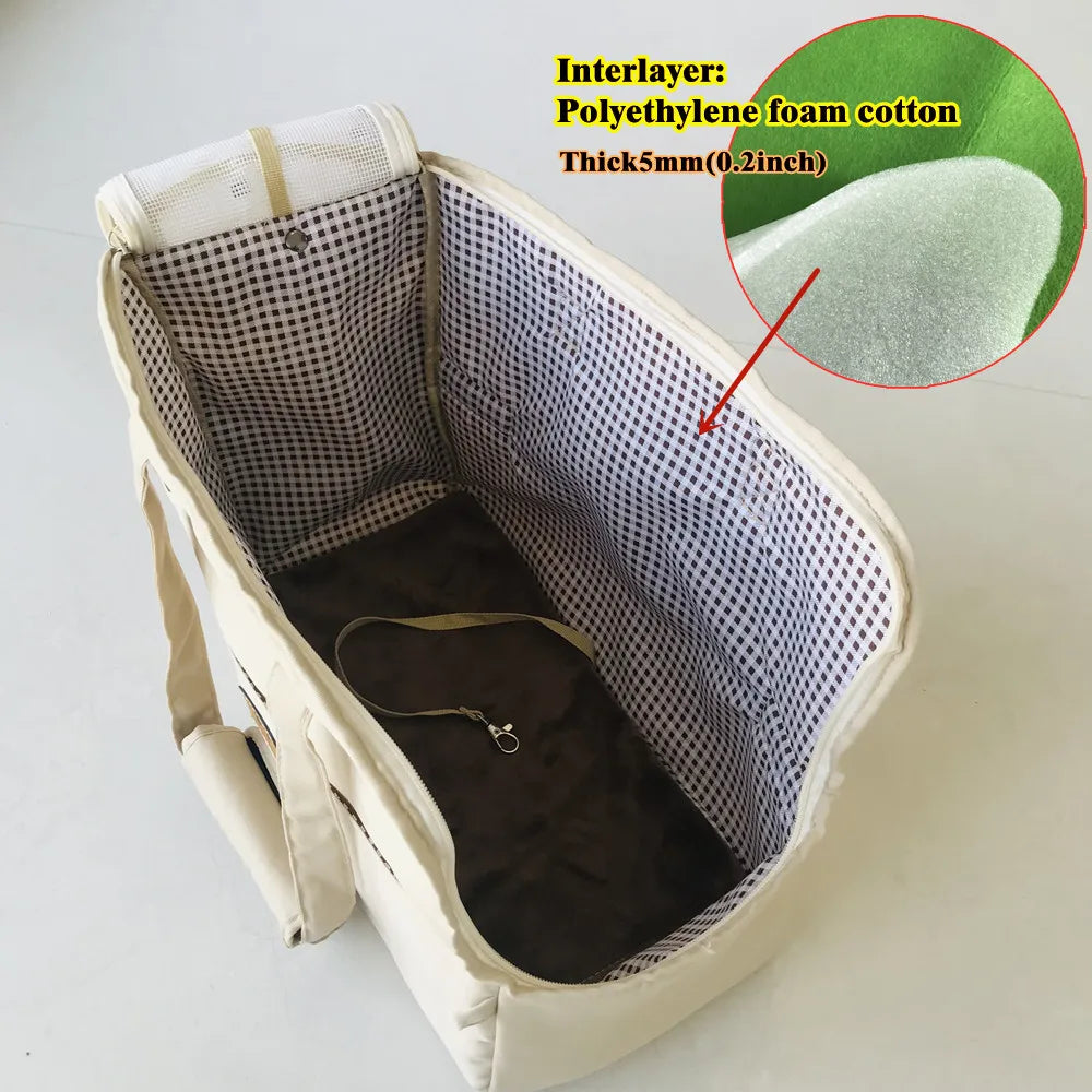 Dog Car Seat Dog Booster Car Seat Cat Carrier Bag Cat Bed for Small Dogs Cats Pet Car Seat with Pad and Straps for Dogs Cats