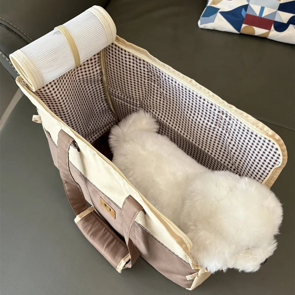Dog Car Seat Dog Booster Car Seat Cat Carrier Bag Cat Bed for Small Dogs Cats Pet Car Seat with Pad and Straps for Dogs Cats