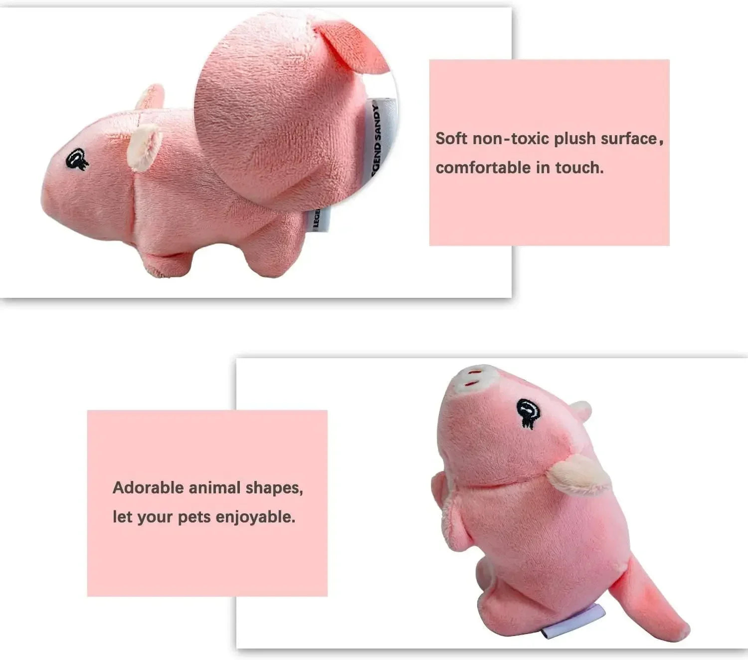 Squeaky Plush Dog Toy Puppy, Small Stuffed Chew Toys 12 Bulk with Squeakers, Cute Soft Pet