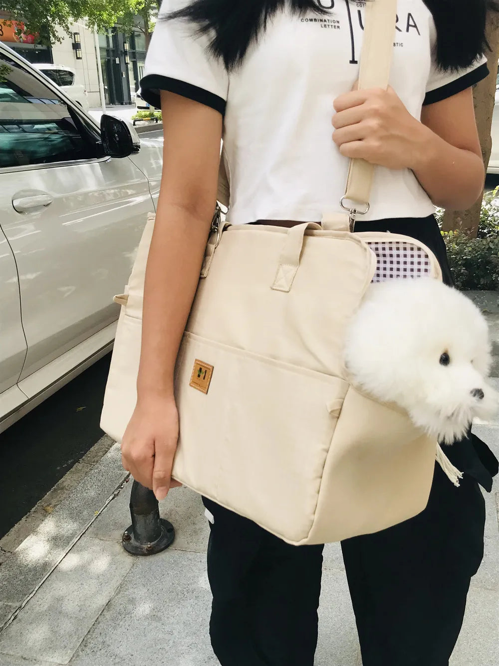 Dog Car Seat Dog Booster Car Seat Cat Carrier Bag Cat Bed for Small Dogs Cats Pet Car Seat with Pad and Straps for Dogs Cats