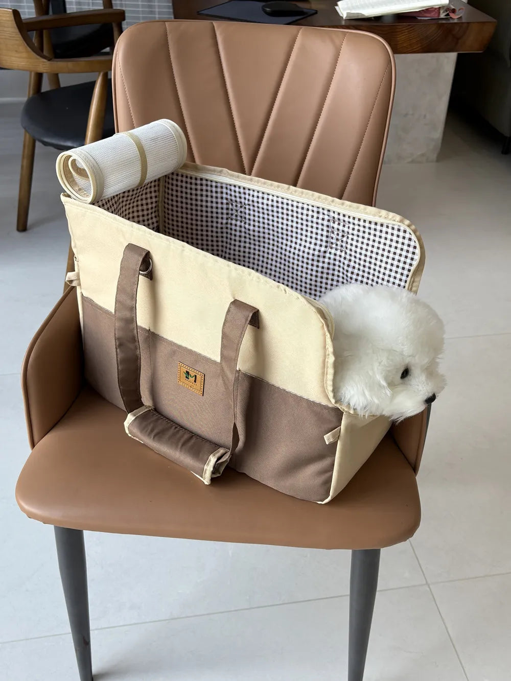 Dog Car Seat Dog Booster Car Seat Cat Carrier Bag Cat Bed for Small Dogs Cats Pet Car Seat with Pad and Straps for Dogs Cats