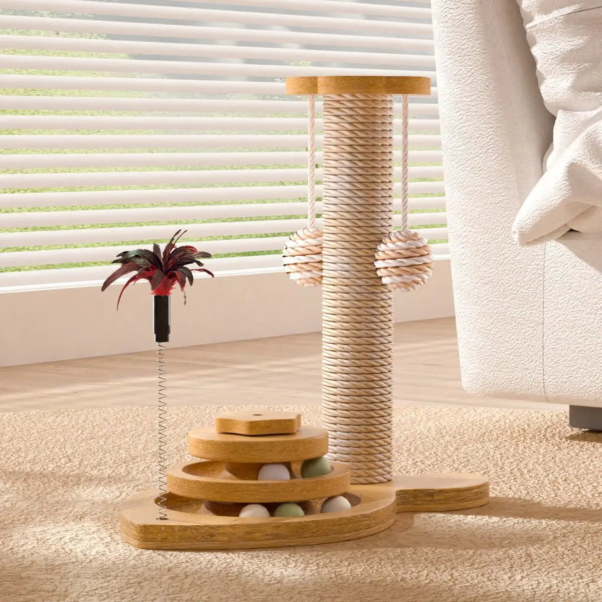 New Toy Wear-Resistant Universal Scratching Board Vertical Grinding Claw Column Integrated Multi-Layer