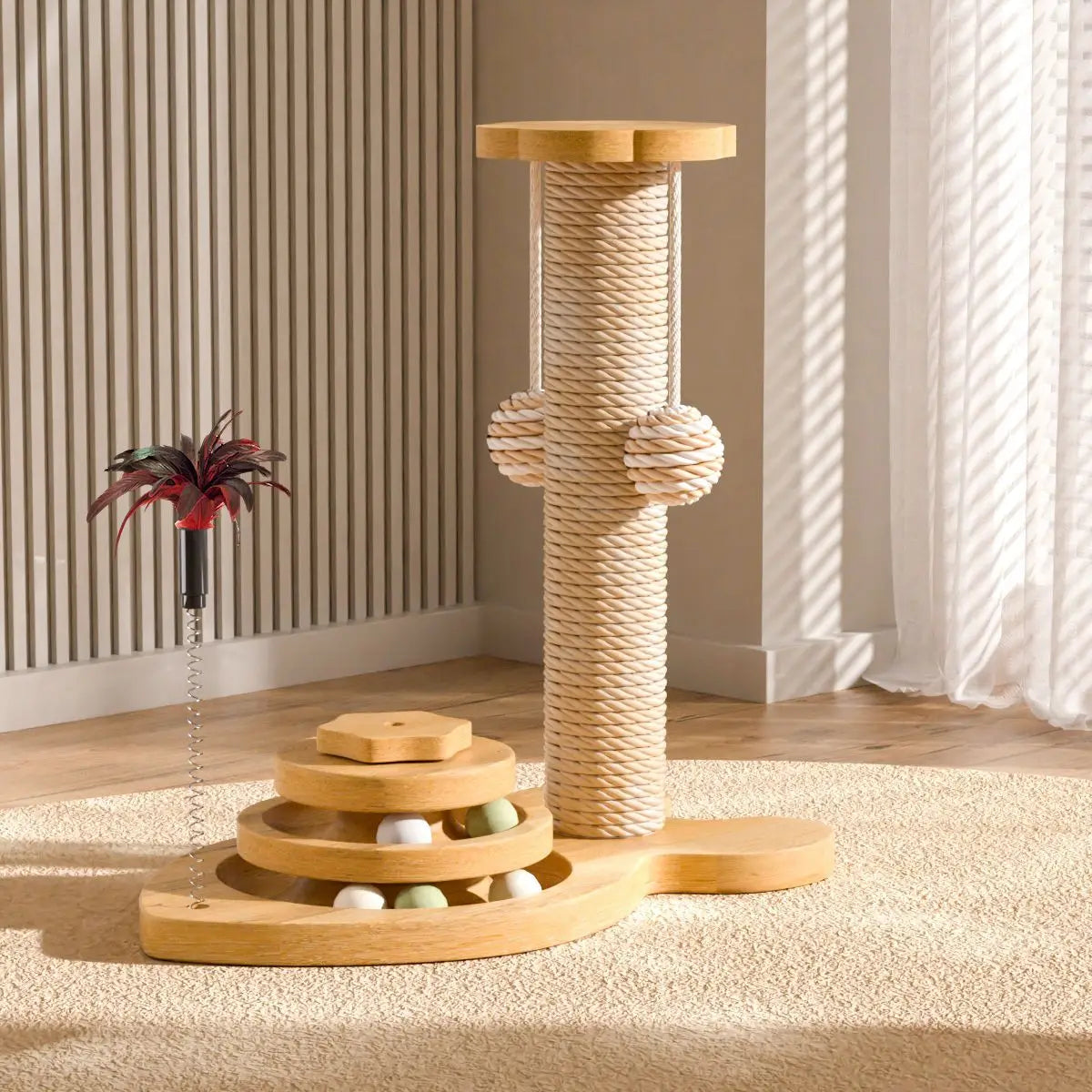 New Toy Wear-Resistant Universal Scratching Board Vertical Grinding Claw Column Integrated Multi-Layer
