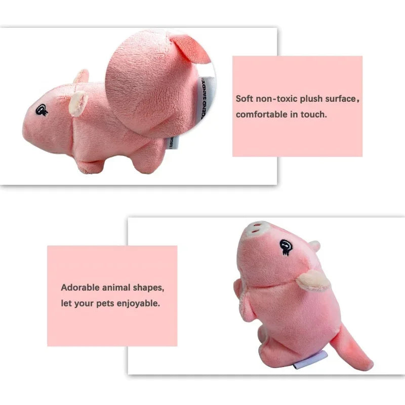 Squeaky Plush Dog Toy Puppy, Small Stuffed Chew Toys 12 Bulk with Squeakers, Cute Soft Pet