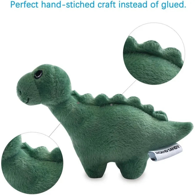 Squeaky Plush Dog Toy Puppy, Small Stuffed Chew Toys 12 Bulk with Squeakers, Cute Soft Pet
