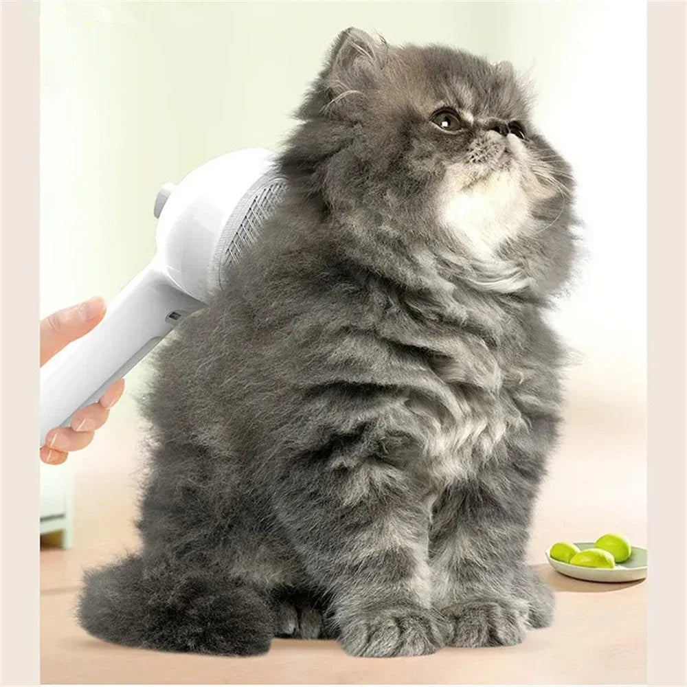 Pet Spray Grooming Comb 2 in 1 Cleaning Pets Hair Remover Brush for Pets Grooming Tools Dematting Comb Built-in Mist Humidifier