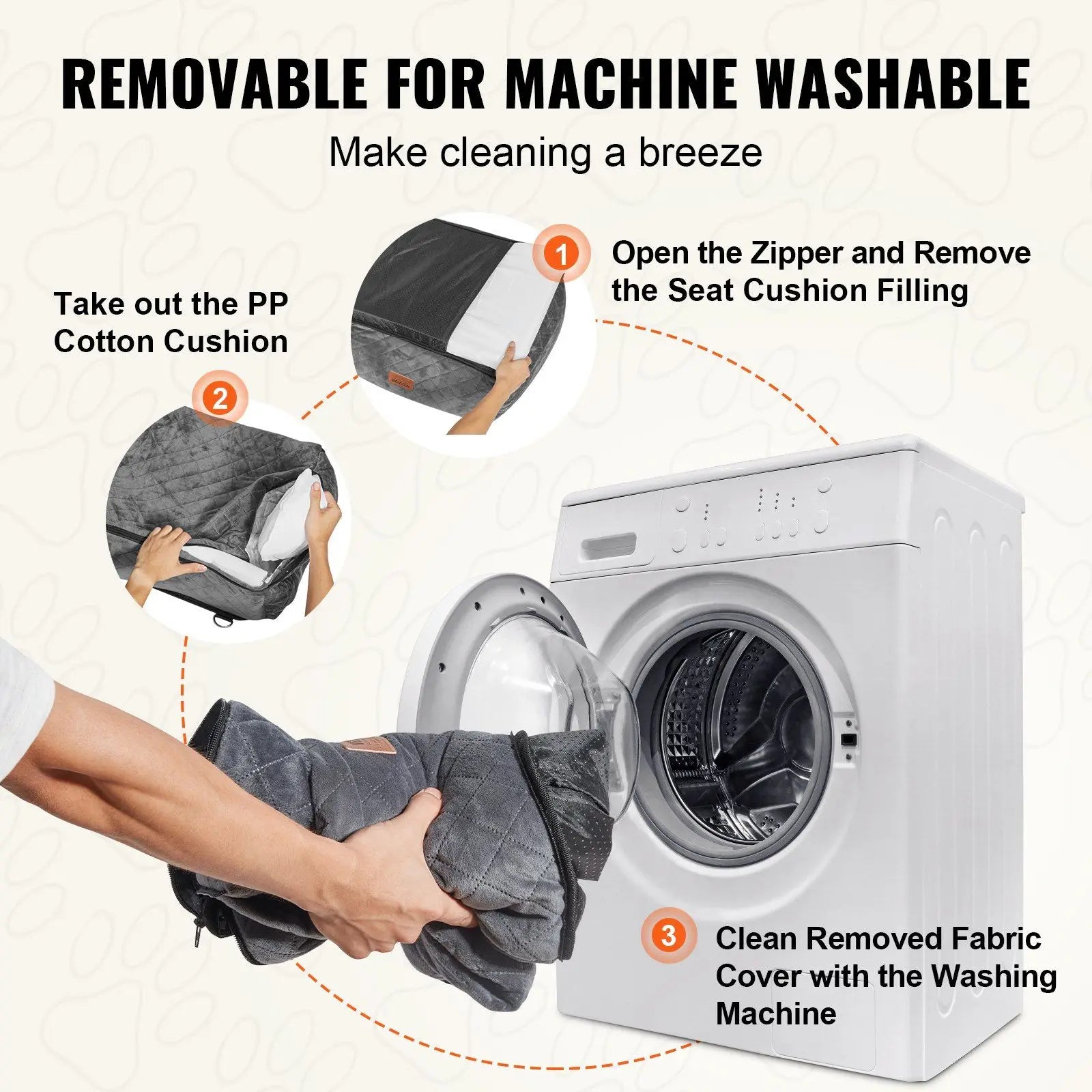 Dog Booster Car Seat Pet Car Seat for Small Medium Dog up to 40 lbs Gray