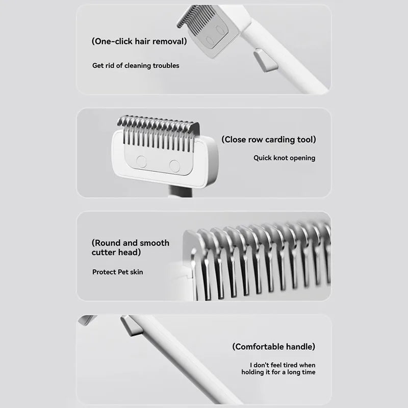 Pet-specific Anti-tangle Comb Universal Hair Care Tool For Cats And Dogs For Thinning Hair Gentle On Skin To Remove Loose Hair