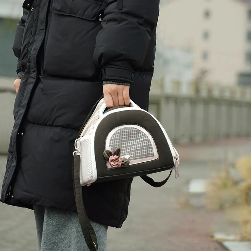 Small Pet Carrier Bag Hamster Travel Bag bunny Chinchilla Guinea Pig Breathable Carry Cage Warm Soft Pouch Hamster Supplies