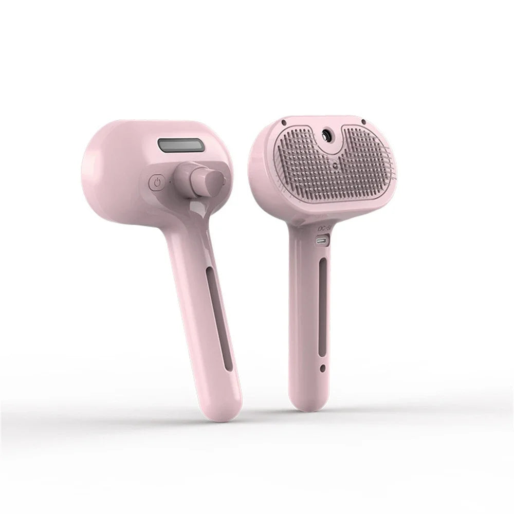 Pet Spray Grooming Comb 2 in 1 Cleaning Pets Hair Remover Brush for Pets Grooming Tools Dematting Comb Built-in Mist Humidifier