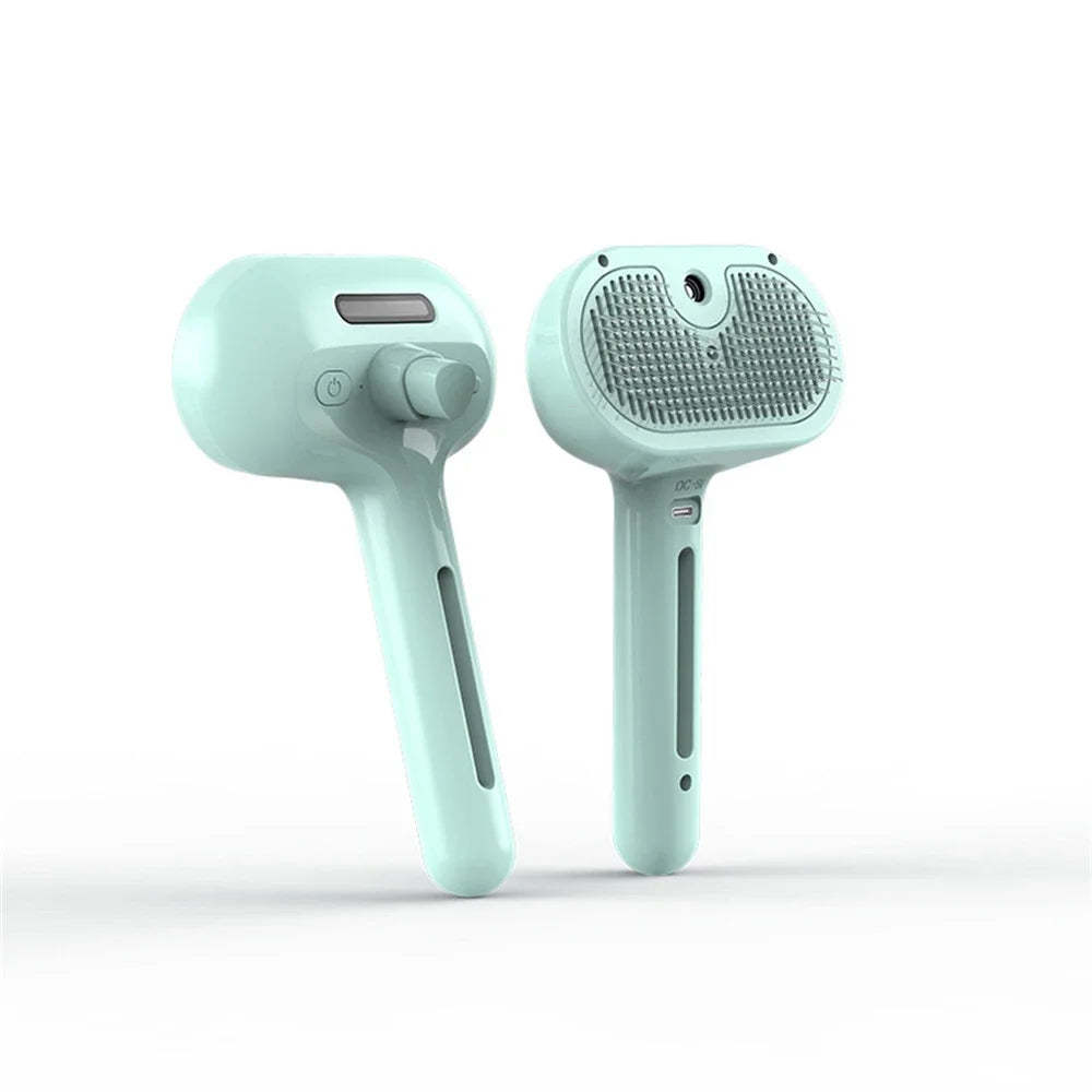 Pet Spray Grooming Comb 2 in 1 Cleaning Pets Hair Remover Brush for Pets Grooming Tools Dematting Comb Built-in Mist Humidifier