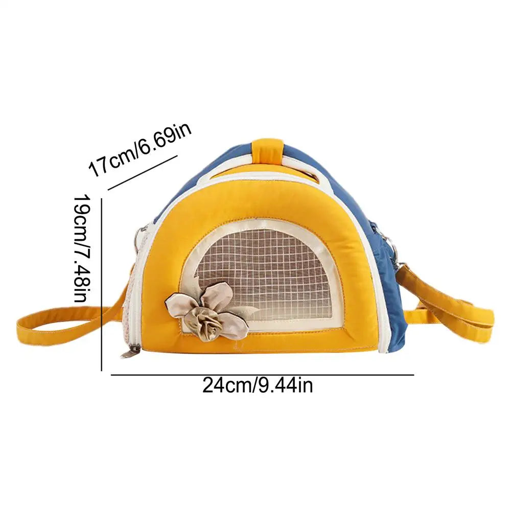 Small Pet Carrier Bag Hamster Travel Bag bunny Chinchilla Guinea Pig Breathable Carry Cage Warm Soft Pouch Hamster Supplies
