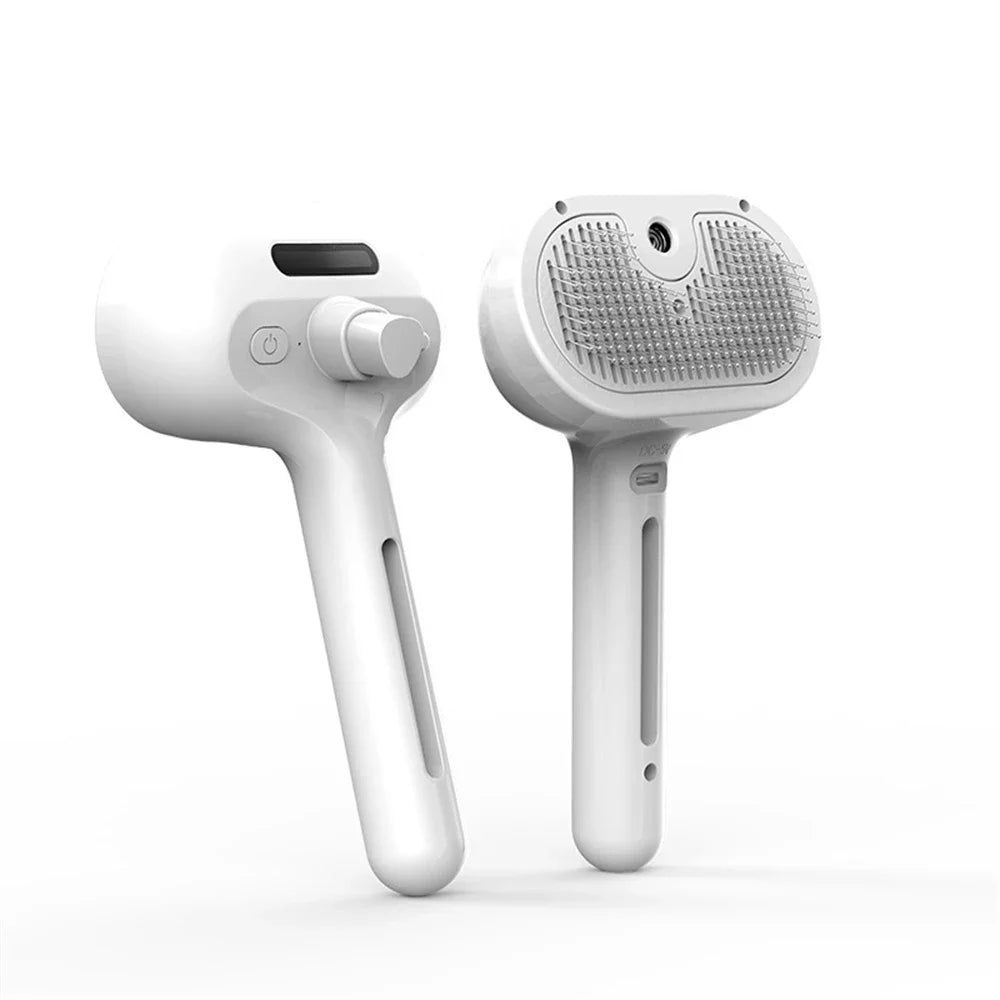 Pet Spray Grooming Comb 2 in 1 Cleaning Pets Hair Remover Brush for Pets Grooming Tools Dematting Comb Built-in Mist Humidifier